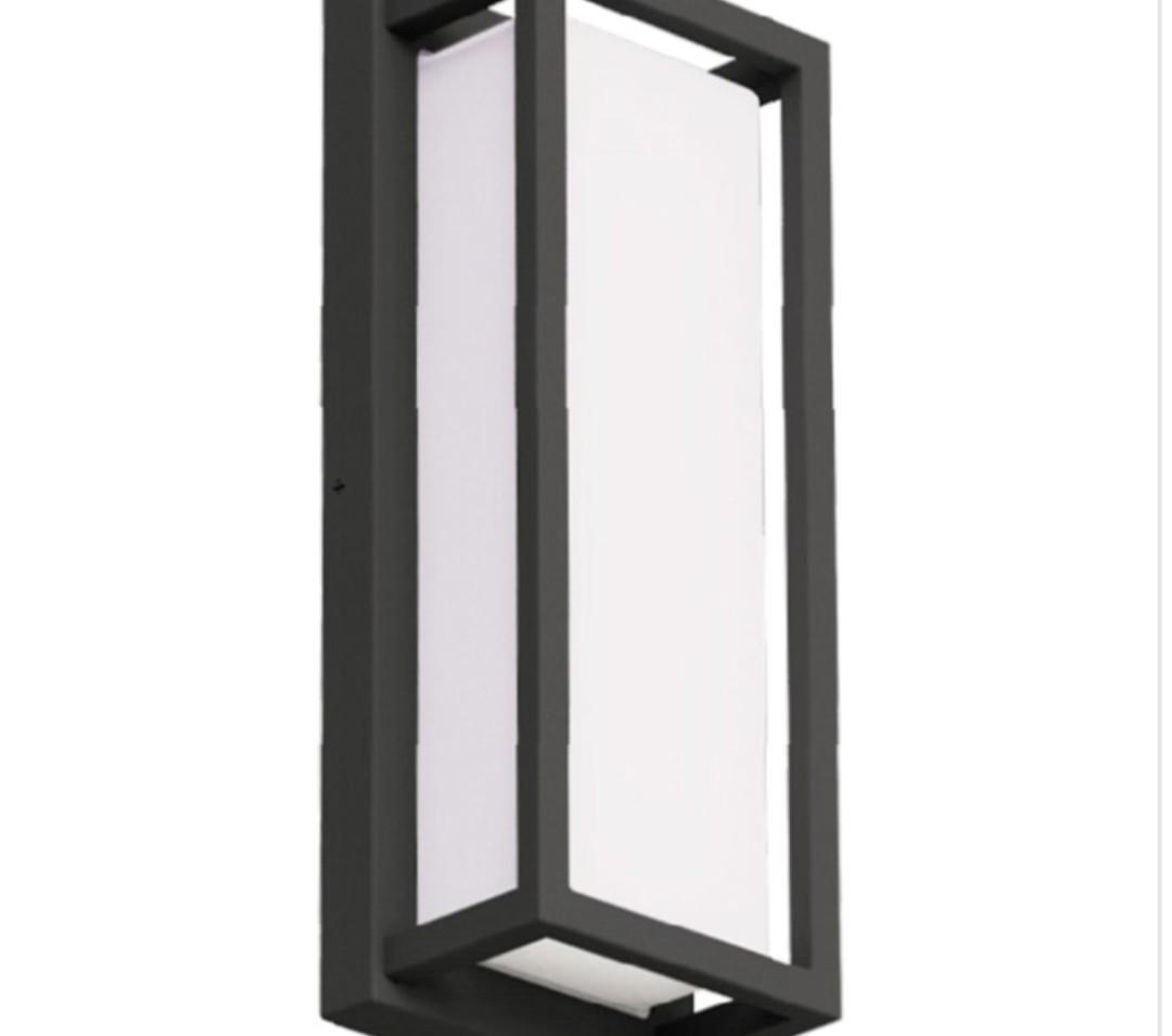 12 in. Smart LED Outdoor Wall Sconce Fixture - 1250 Lumen Max - 18 Watt