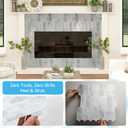 Art3d 12 x 12 Inch Heavy-Duty Peel and Stick Backsplash, Self-adhesive Wall Tiles for Kitchen Bathroom Decor, 10-Pack Gray Marble