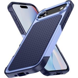 ShukZinfeo Compatible for iPhone 17 Air Case 2025 6.5" Slim Matte TPU + PC Protective Shockproof Anti-Scratch Plastic Hard Cover Millitary-Grade for iPhone Air Phone Case Purple Blue
