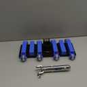 Aquatix Pro Pool Vacuum Head with Wheels & Hose Adapter, 14" Professional Grade, Aluminium Handle, 12 Weighted Plates, Stainless Steel Balls, 5.7lbs Flex Swivel Swimming Pool Head with Bottom Brush