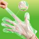 2 x 100-Count Disposable PE Gloves for Paraffin Wax Therapy | Transparent Liners for Hot Wax Treatment and Hand Care