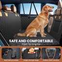 A-Pce 600D Heavy Duty Dog Car Seat Cover for Back Seat,2025 Upgraded Hard Honeycomb Bottom Back Seat Extender for Dogs- Holds 600lbs,Waterproof Scratch Proof Nonslip Dog Hammock for SUV