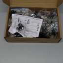 Ravinte 30 Pack 1-1/4 inch Matte Black Zinc Euro-Style Cabinet Knobs, Drawer Pulls & Door Handles