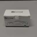 Lcyam Key Fob Cover Silver Edge Compatible with Audi 2025 2026 Q6 A5 A5L A6 A6L Q6L E-tron Smart Car Key, with Detachable Keychain (Black)