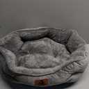 Asvin Small Dog Bed for Small Dogs, Cat Beds for Indoor Cats, Pet Bed for Puppy and Kitty, Extra Soft & Machine Washable with Anti-Slip & Water-Resistant Oxford Bottom, Grey, 20 inches (Small (Pack of 1))