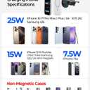 LISEN for Qi2.2 25W MagSafe Car Mount Charger[Top Spec with Cooling Fan95W Fast Adapter] Wireless Car Charger 25W Galaxy S26 Ultra Car Charger Fast Charging for iPhone 17 Pro Max Air 16-12 Series