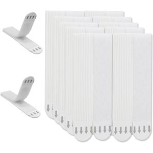 Gisde Large Picture Hanging Strips Heavy Duty, 16-Pairs(32 Strips) Sticky Picture Hangers for Walls No Damage Wall Picture Hangers Without Nails Refill Adhesive Poster Strips