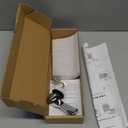 Hibbent Universal Metal Side Mount Toilet Handle Replacement Kit, Brass Toilet Flush Tank Lever with Stainless Steel Flapper Chains for Most Toilets, Chrome Finish