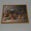 InSimSea Framed Canvas Wall Art Vintage Aesthetic Room Decor, Harvest Apples Still Life Oil Painting Artwork Abstract Wall Pictures Prints, Farmhouse Fruit Shelf Decor Bedroom Kitchen 8x10in