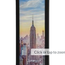 Frame Amo 8x24 Black Modern Picture Or Poster Frame, 1 Inch Wide Border, Smooth Wrap Finish, Acrylic Face