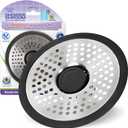 ShowerShroom SHSULT755 Ultra Revolutionary Shower Hair Catcher Drain Protector, No Size, Stainless