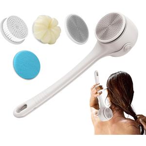 Electric Back Scrubber,Electric Bath Cleaning Scrubber | Rechargeable Body Cleaning Brush - for Toilet Shower Bathroom Hotel Home Family Spa