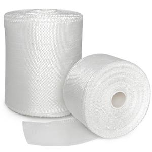 2 rolls of fiberglass cloth tape, 2 inches + 4 inches wide 99 ft. woven fiberglass cloth tape, fiberglass cloth rolls for seam repair, reinforcement, resin saturated, heat resistant, insulating