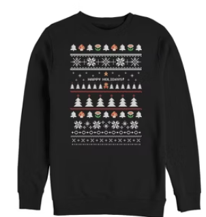 Nintendo Super Mario Pixels Ugly Christmas Sweatshirt Sweatshirt M