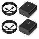 2025 New 45W Super Fast Charger USB C PD3.0 [2 Pack] with 6FT Type C Charging Cable Cord for Samsung Galaxy S25 Ultra/S25/S25+/S24/S24+/S24Ultra/S23+/S23 Ultra/S22 Ultra Galaxy Tab PPS Wall Charger2.0
