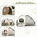 Expandable Cat Backpack Carrier, Pet Carrier Backpack Waterproof with Breathable Mesh for Small Cats and Dogs, Foldable Dog Carrier Backpack up to 12 lbs for Hiking, Outdoor