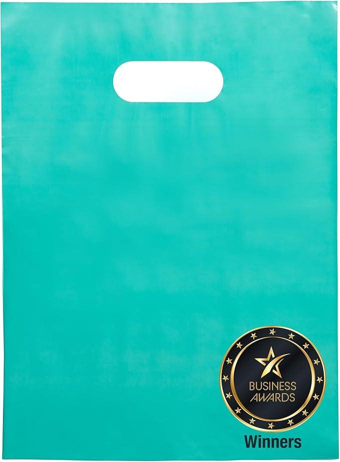 Choice Marts 100 Teal Bags for Small Business 9"x12" Perfect X0036KCY79 And Retail Extra Thick 1.5Mil Glossy Thank For Merchandise
You Bags With Handles