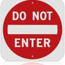 Olanzu Do Not Enter Sign 18x18  60 Mil Heavy-Duty Aluminum, Rust-Free Weatherproof Signage for Roads & Private Property  High Visibility Do Not Enter Signs Outdoor for Traffic & Safety Warning