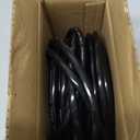 16/3 50 FT Outdoor Extension Cord Waterproof, Weatherproof & Flame Retardant Black 3 Prong Power Cord Outside for Lawn & Garden, 13 Amps 1625 Watts 125 VAC 16AWG SJTW, ETL Listed