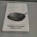 Coffee Mug Warmer - Coffee Cup Warmer for Desk Auto Shut Off, Smart Electric Candle Warmer Beverage Warmer for Coffee, Tea, Water, Milk and Coco, 5 Temperature Settings & 1-12H Timer (Wood Grain)