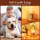 Flower Candle Warmer Lamp with Timer & Dimmer - Fits All Jar Scented Candles - Christmas & Mother's Day Gift for WomenMomHer
