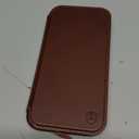 SHIELDON Genuine Leather Slim Case Wallet for iPhone 17 Pro Max 6.9-inch 2025 | Wireless Charging | Flip Magnetic | RFID Blocking Credit Card Holder | Full Protective Cover | Retro Coffee