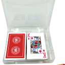 Baron Barclay Two Decks of Jumbo Print ACBL Playing Cards in a Plastic Double Deck Box with Pencil