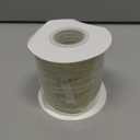 Chuangdi Ivory Velvet Ribbon 3/8" x 40 Yards White Crushed Velvet Ribbon with Wooden Spool Vintage DIY Christmas Ornaments for Wrapping Wreath Bow Xmas Tree Decoration Gift