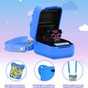 Silicone Cover Case for Bitzee Disney Interactive Toy Digital Pet and Case with Lanyard,Protective Case Holder Skin for Bitzee Virtual Electronic Pets for Girls & Boys Blue