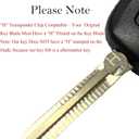 SUPALAND Key Fob Keyless Entry Fits for Toyota Tacoma RAV4 Prius C 4Runner 2013 2014 2015 2016 2017 2018 2019-2023 Remote Control Head Key Replacement HYQ12BDM HYQ12BEL 89070-42820 89070-42D30 H Chip