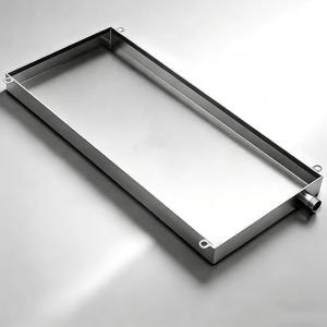 Portable Air Conditioner Drip Tray Condensate Drain Pan, 304 Stainless Steel Away Tray with Hose, Universal Window Ac Drain Pan Kit HVAC for Split Air Conditioner (14.5x31.5 in)