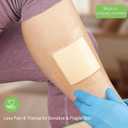 NeuHeils Silicone Super Absorbent Wound Dressing 5''x5'' 10 Packs, Self-Adhesive Waterproof Bandage with Ultrasorb Polymer Pad for Heavy Exudates Wound