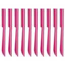 Eyebrow Trimmer, Completely Stainless Steel Eyebrow Razor Shaper for Men and Women, Grooming Shavers(10 pcs/box)