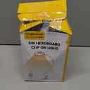 Glocusent 5W Clip on Light, 36 LEDs Eye Caring Reading Light for Bed, 3 Colors & 5 Brightness Clip on Lamp with Adapter, Perfect Reading Light for Bed with Clamp/Bunk Bed/Headboard/Table/Desk (White)