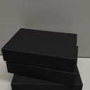 Tioncy 3 Pcs Fake Book Box Neutral Linen Book Box Decorative Faux Prop Storage for Farmhouse Home Decor shelf Table Card Photo DIY Keepsake Gift(8.6 x 6.1 x 1.8 Inch,Black)