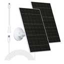Zivif 7W Solar Panel for Security Camera, Compatible with Eufycam 2C/2C Pro/2/2 Pro/E20/E40/E, Solar Panel Charger with USBC Port, with Micro USB Connector (2 Pack)