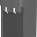 GE Top-Loading Hot and Cold Water Dispenser | 5 Gallon Water Cooler for Home or Office | 2 Temperature Settings | Taller 13" Dispenser Height | Freestanding with LED Night Light| Charcoal