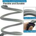 Universal Dishwasher Drain Hose - 10 Ft Discharge Hose - Corrugated and Flexible Dishwasher Hose Drain Replacement with Clamp