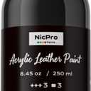 Nicpro 14 Colors Acrylic Leather Paint (8.45 oz, 250 ml) Leather Dye for Shoes, Sneakers, Bags, Furniture, Jackets, Car Seat, Wallets, Shoe Leather Paint Kit for DIY Crafts Kid Adult with Color Wheel