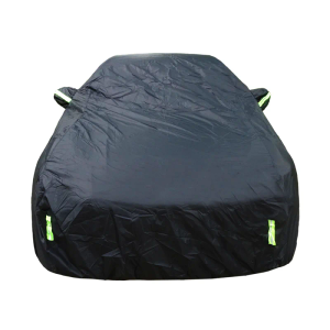 Universal Half Car Cover Waterproof All Weather, Black Car Covers for Automobiles Outdoor Indoor for All Season Waterproof Dustproof Uv Resistant Snowproof 7'×15'