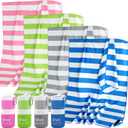 Sfee 4 Pack(8Pcs) Microfiber Travel Towel, Beach Towel Quick Dry Towel Camping Towel Super Absorbent Compact Lightweight Sports Towel Gym Towel Set for Beach, Gym, Hiking, Pool, Backpacking, Yoga