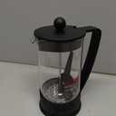 Bodum 12oz Brazil French Press Coffee Maker, High-Heat Borosilicate Glass, Black - Made in Portugal