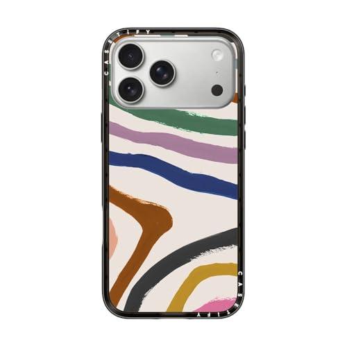CASETiFY Compact iPhone 17 Pro Max Case [Slim and Sleek/Compatible with Magsafe / 4 ft. 2X Military Grade Drop Protection] - Zébra Pop - Clear Black