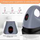 Calogy Mini Heat Press, Heat Transfer Machine, Constant Temp Control, Insulated Safety Base, Fits for Crafts, T-Shirt, Hat, Cap, Pillows (Silver Grey)
