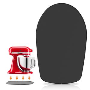 Mixer Slider Compatible with 4.5-5 QT Kitchen Aid Stand Mixers, Kitchen Countertop Storage Mover Sliding Caddy Mixer Slider Mat for Kitchen Aid Stand Mixer Accessories Attachment (Iron - Black)