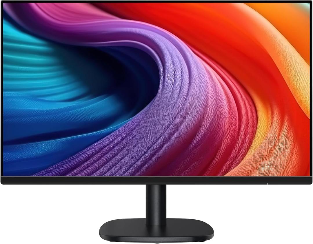 Amazon Basics 24 in Monitor, FHD 1080P, Max 100Hz, VESA Compatible, Built-in Speakers, Black