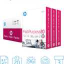 HP Printer Paper | 8.5 x 11 Paper | MultiPurpose 20 lb | 3 Ream Case - 1500 Sheets | 96 Bright | Made in USA - FSC Certified | 112530C