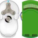 Universal Ceiling Fan Remote Control Kit, Replacement for Hampton Bay, Hunter, Harbor Breeze, 3 Speed with Light Dimmer, 434MHz, with Wall Mount