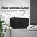 PlayVital Protective Case for Nintendo Switch 2 with Extra Stand & Thumb Grip Caps | Split Design, Dockable Hard Shell Cover for Nintendo Switch 2 | Solid Color Series, Black