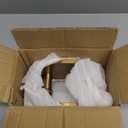 Half-Round Pull Handle, Double-Sided Heavy-Duty Aluminum Push-Pull Handle, Commercial-Grade Glass Door Handle, Barn Door Handle, for Wooden Doors(Gold, Dia 7.9in)